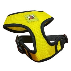 Dog Harness No Pull, No Choke, Adjustable Soft Padded Pet Vest (Yellow, M)